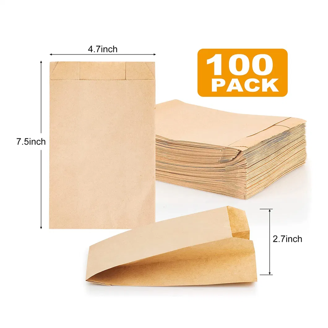 2lb Brown Paper Lunch Bags Kraft Paper Sandwich Bags