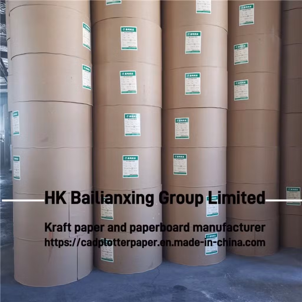 80g High Bursting Strength Recycled Brown Kraft Testliner Paper for Corrugated Box