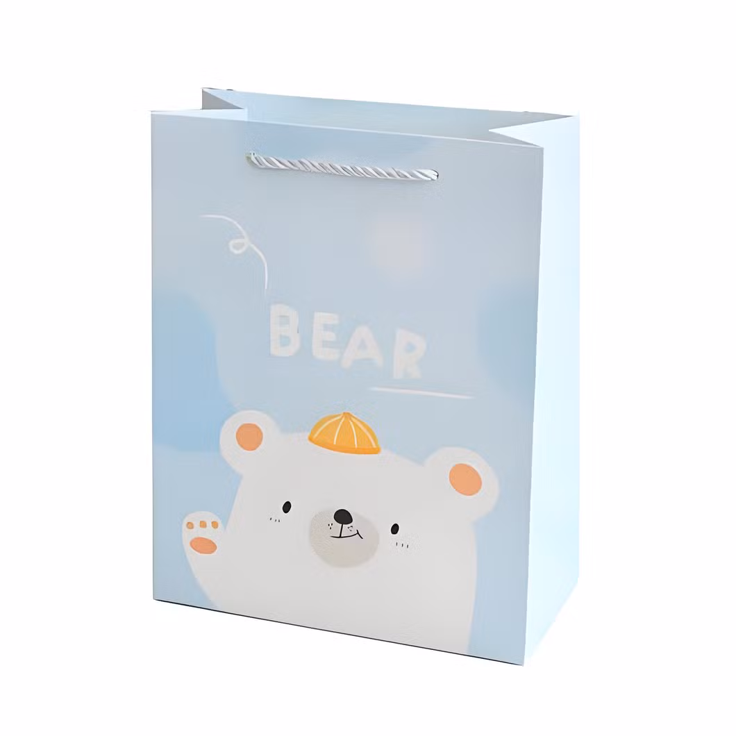 Wholesale Paper Wedding Favor Handbag Custom Shopping Paper Bags White Wedding Christmas Valentines Day Clothes Paper Gift Bag