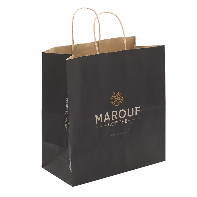 Manufacturer China Wholesale Handles Takeaway Biodegradable Multi-Color Shopping Kraft Paper Bags for Sale