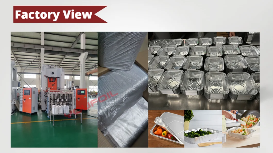 Airline Catering Aluminium Foil Container for Food Disposable Packaging