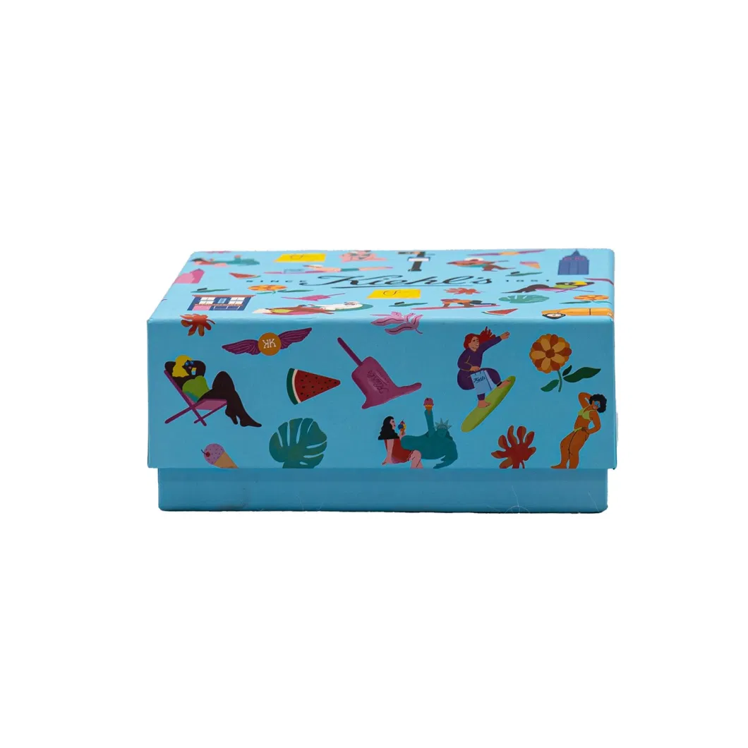 Christmas Decorative Cardboard Storage Boxes with Closure Lid