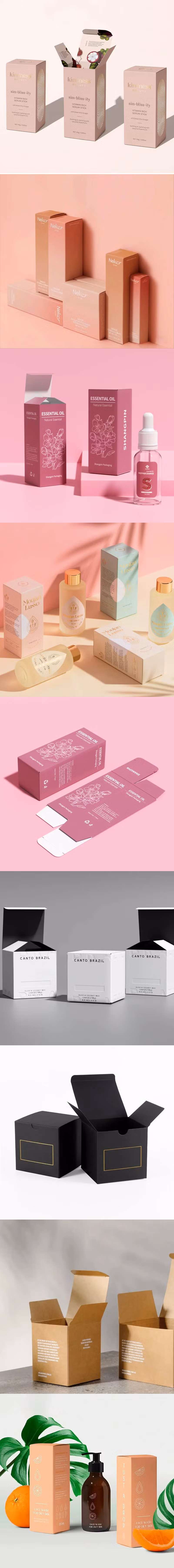 Free Design Custom Printing Your Logo Small Size Mini Cosmetic Package Packaging Paper Boxes