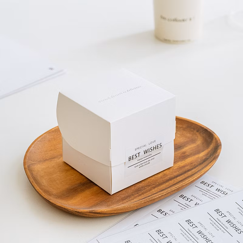 Brown Kraft Paper Cardboard Cookie Cake Printing Folding Wholesale Clear Window Box