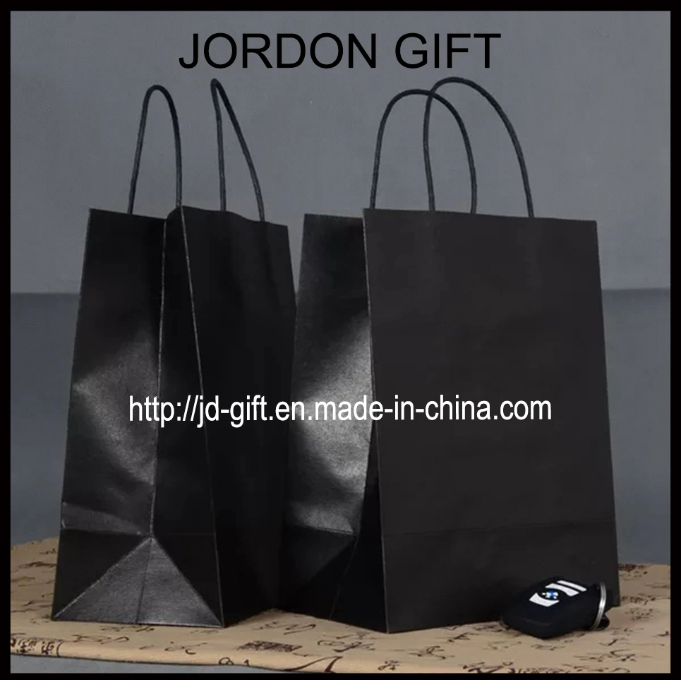 Color Kraft Paper Gift Bag with Twisted Handle