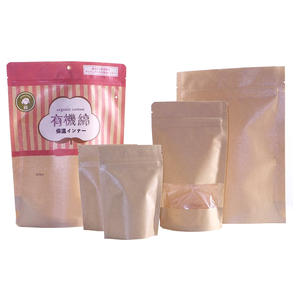 Candy / Pepper Salt Plastic Coffee Package Ziplock Zipper Window Plastic Packaging Stand up Bag Pouch Bag