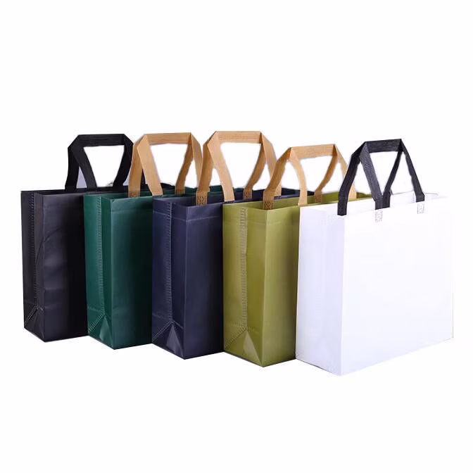 Factory Supply High Quality Heat Transfer 120gms Non Woven Shopping Bag, Advertising Tote Bag with Logo Printed for Sale