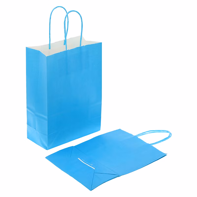 Manufacturer China Wholesale Handles Takeaway Biodegradable Multi-Color Shopping Kraft Paper Bags for Sale