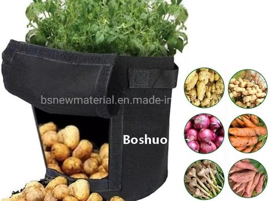 5 6 7 10 15 20 25 30 Gallon Nonwoven Geotextile Fabric Felt Potatoes Tomato Peanut Peppers Garlic Yam Vegetable Garden Gt Plant Nursery Grow Bag China Supplier