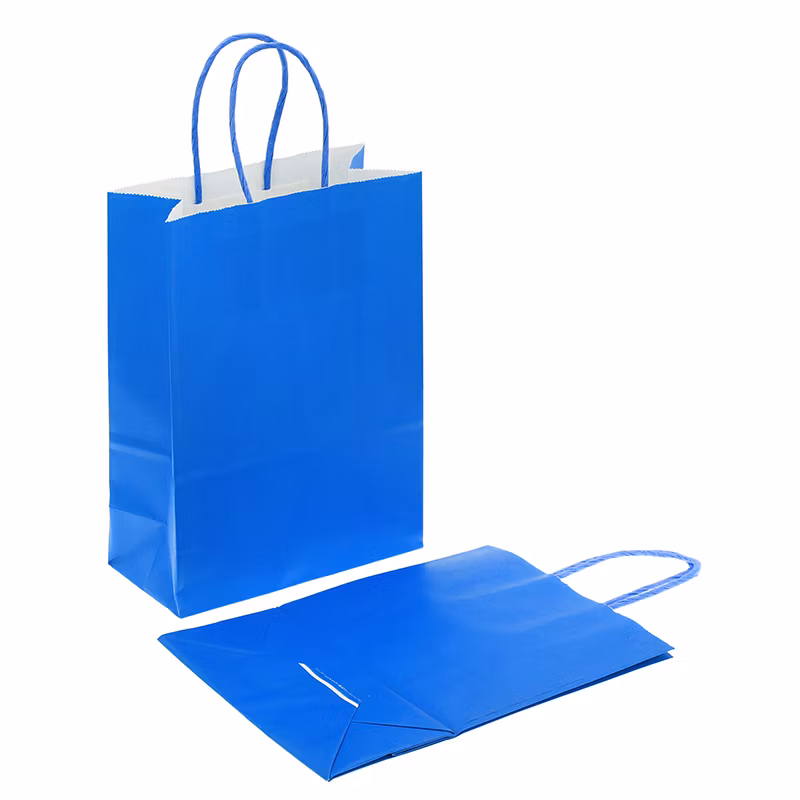 Manufacturer China Wholesale Handles Takeaway Biodegradable Multi-Color Shopping Kraft Paper Bags for Sale