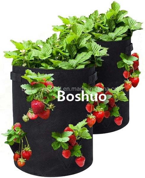 5 6 7 10 15 20 25 30 Gallon Nonwoven Geotextile Fabric Felt Potatoes Tomato Peanut Peppers Garlic Yam Vegetable Garden Gt Plant Nursery Grow Bag China Supplier