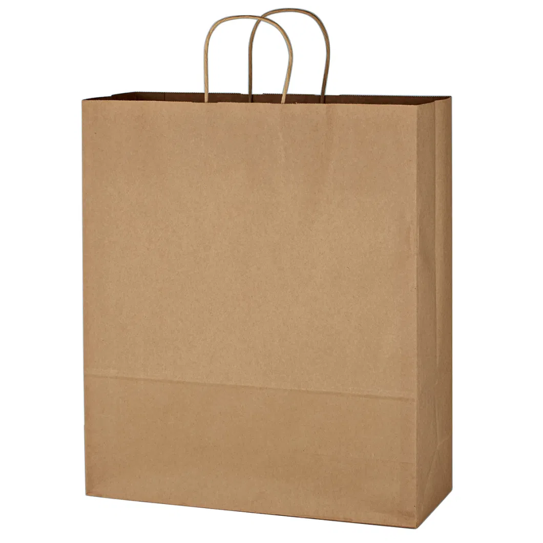 Manufacturer Craft Pizza Takeout Paper Bag for Coffee Shops