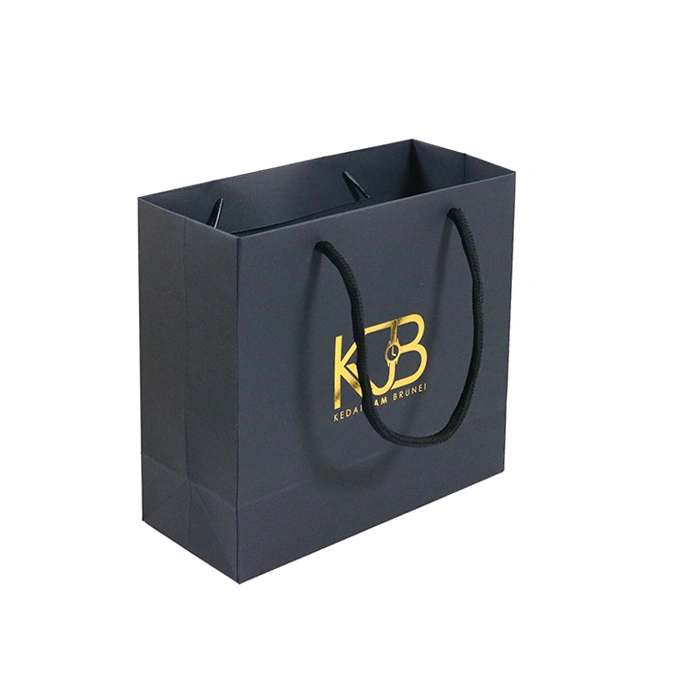 Custom Luxury Shopping Jewelry Wedding Packaging Small Paper Gift Bag with Logo