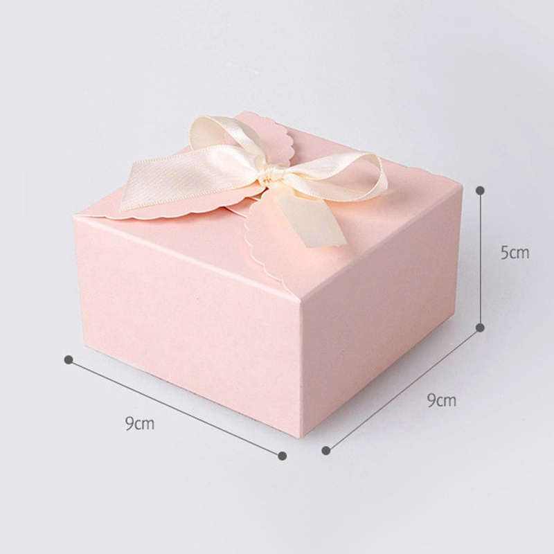 Coated Customized Printing Small Flat Shipping Pillow OEM ODM Ribbon Paper Gift Box