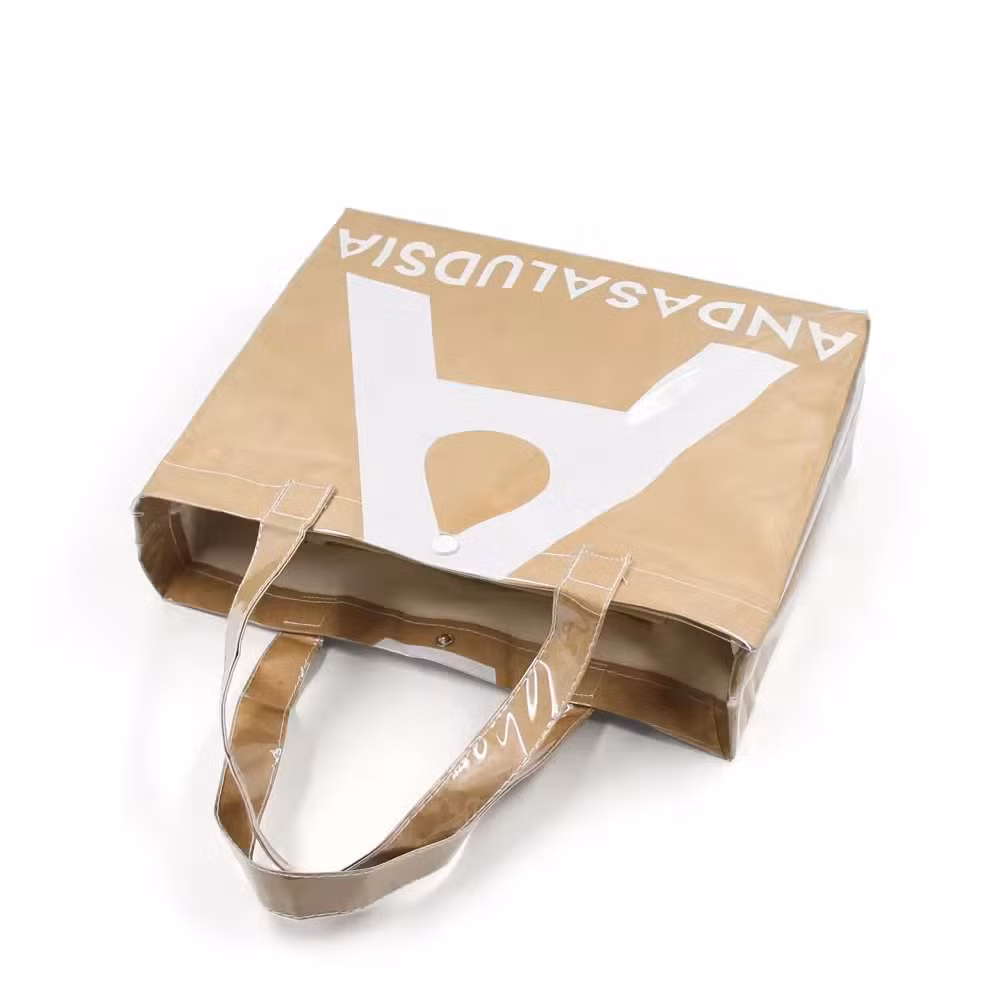 Waterproof Reusable Large Kraft DuPont Paper Tote Bag Canvas Handbag Durable Tyvek Tote PVC Shopping Bag
