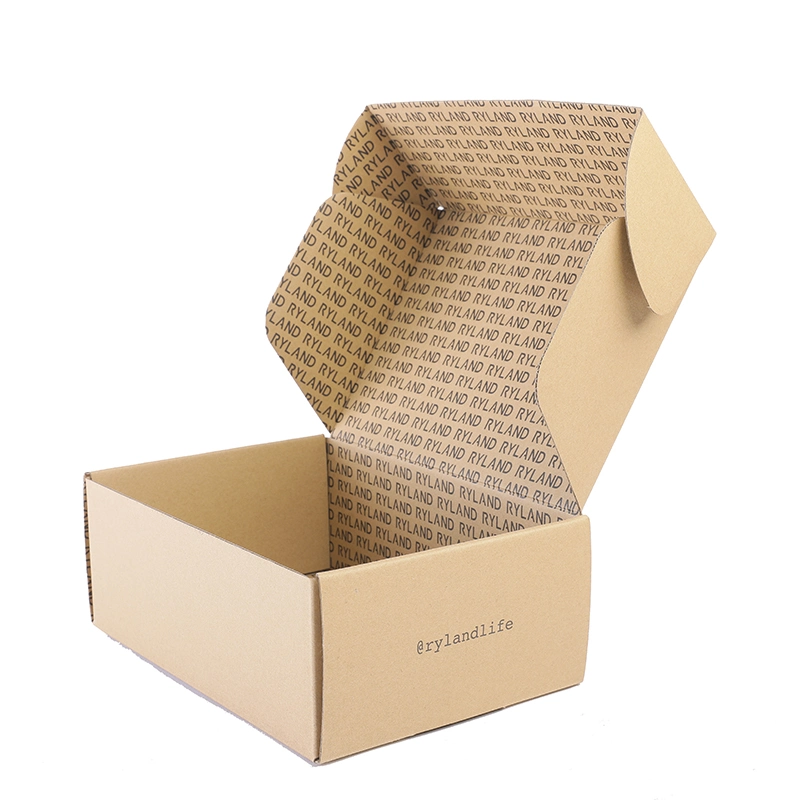 Wholesale Custom Logo Brown Kraft Packaging Paper Box for Packing