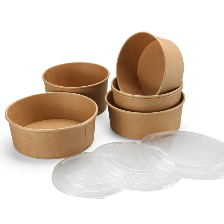 Disposable 100% Biodegradable Compostable Eco-Friendly Takeaway Take out Bento Box Soup Salad Paper Bowl Food Container