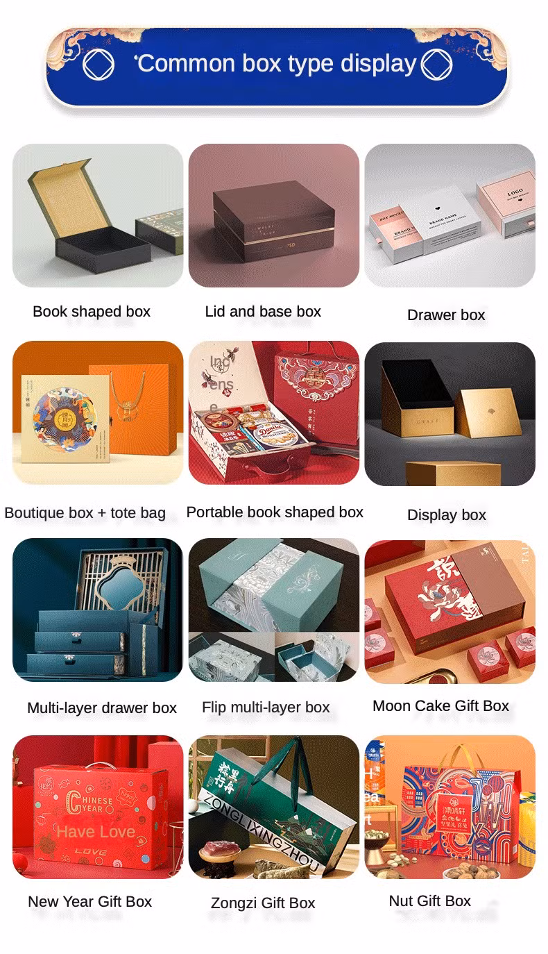 ODM OEM Custom Middle Size Orange Cardboard Packaging Paper Gift Box with Handle with Customized Color Size Printed Logo for Food, Pastry, Wine, Cosmetics, etc.