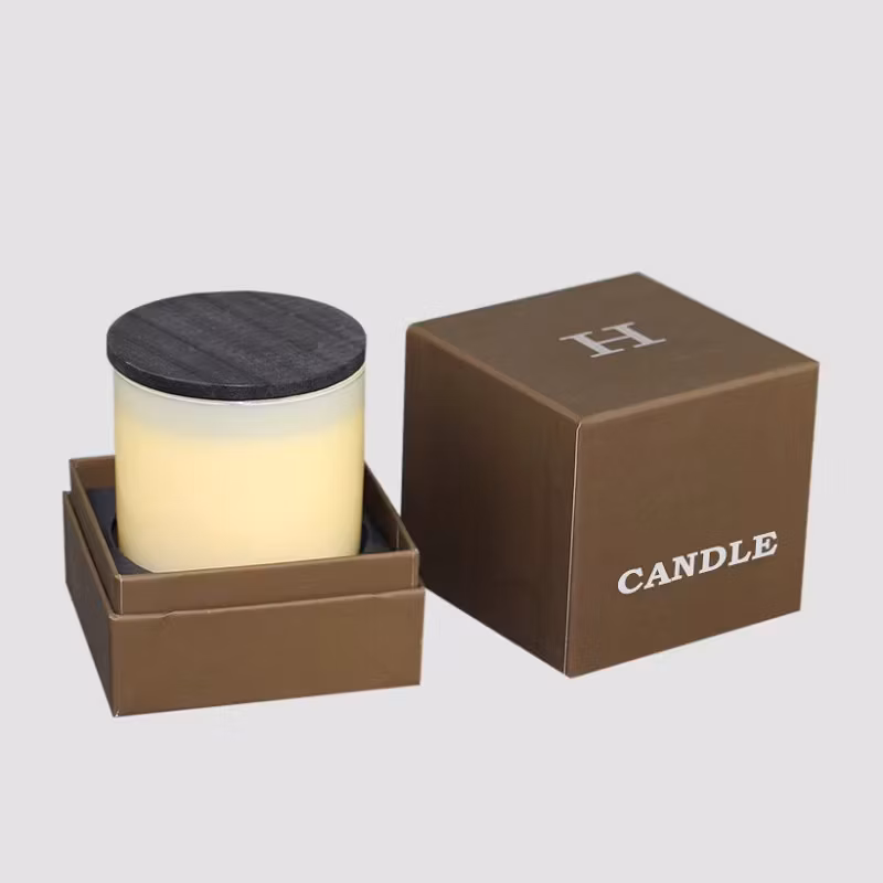 Customized New Style Sky and Earth Cover Window Paper Box Color Box False Eyelash Fine Framed Box Armor Piercing Packaging Box Scented Candle Packaging Box