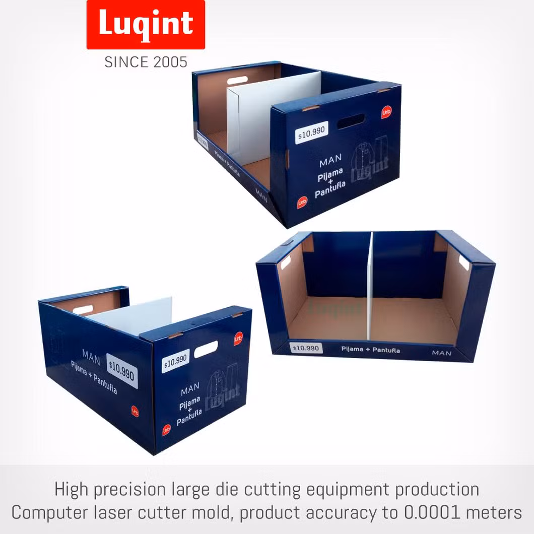 Custom Retail Walmart Supermarket Product Paper Store Shelf Ready Pop PDQ Counter Cardboard Packing Tray Display Box