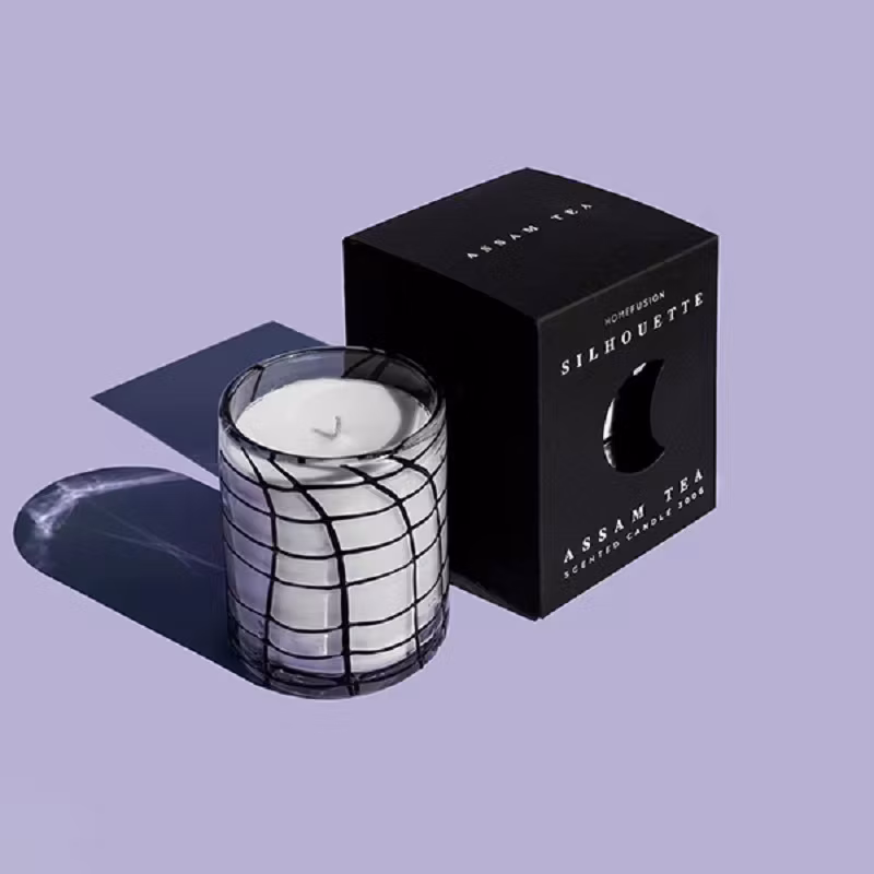 Customized New Style Sky and Earth Cover Window Paper Box Color Box False Eyelash Fine Framed Box Armor Piercing Packaging Box Scented Candle Packaging Box