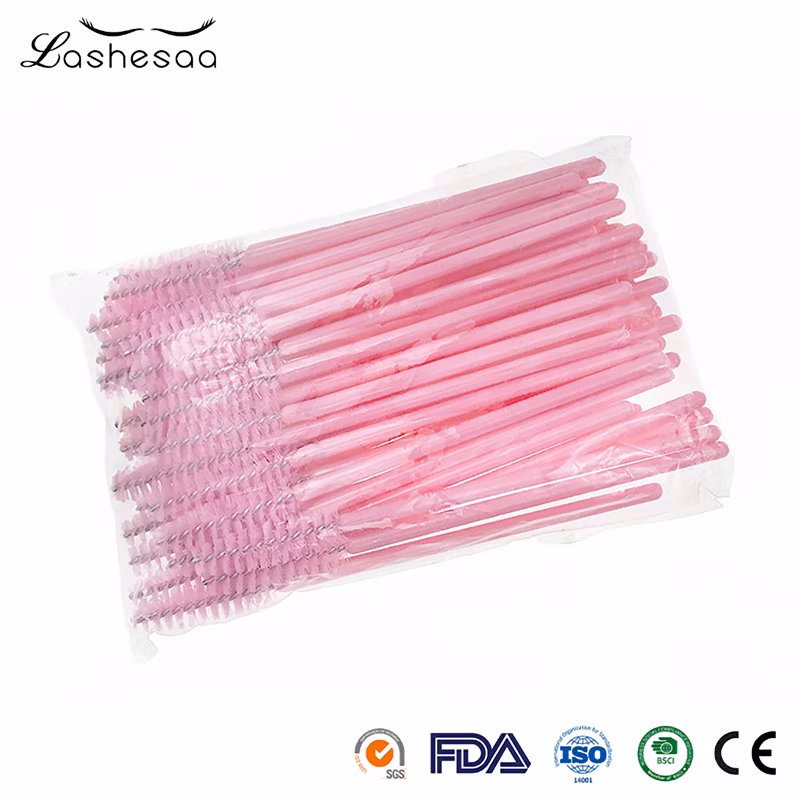 Mengfan Makeup Brushes Set China Cosmetic Brushes Manufacturers Customize Disposable Makeup Tools Flat Handle Eyelash Brushes Wholesale Eyelash Brush Cleaner