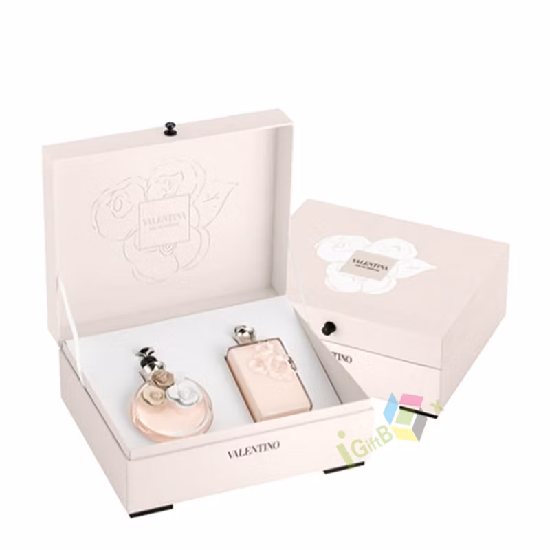 Custom Wholesale Holographic Shiny Cosmetic Bottle Folding Paper Box