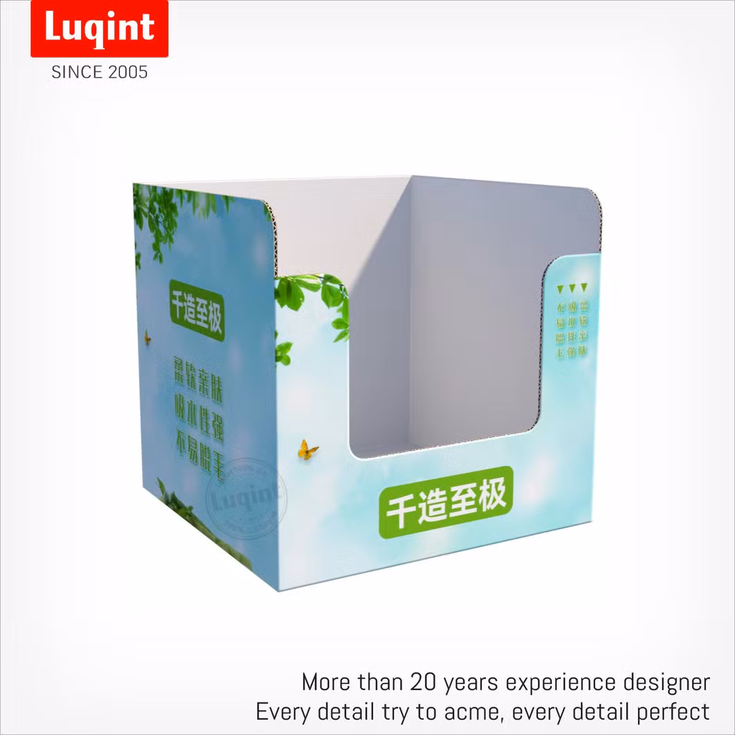 Retail Shop Paper POS Cardboard Counter Display PDQ Tray Display Boxes Pallet