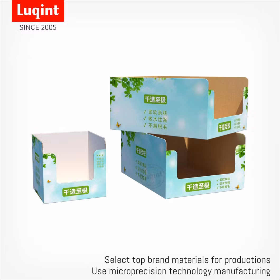 Retail Shop Paper POS Cardboard Counter Display PDQ Tray Display Boxes Pallet