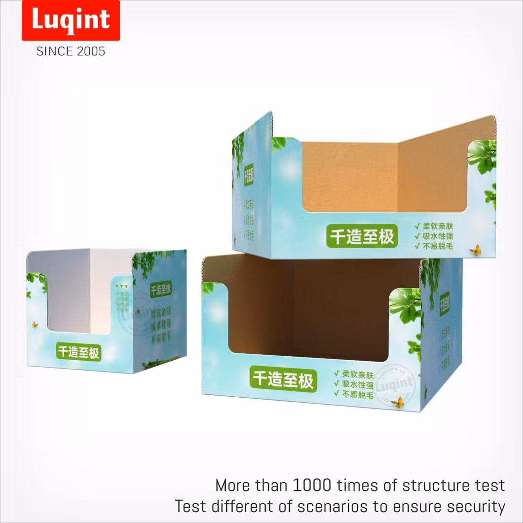 Retail Shop Paper POS Cardboard Counter Display PDQ Tray Display Boxes Pallet