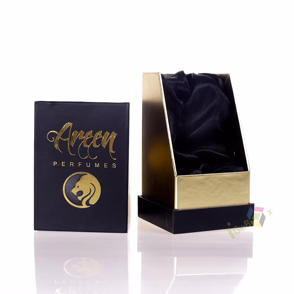 Custom Wholesale Holographic Shiny Cosmetic Bottle Folding Paper Box