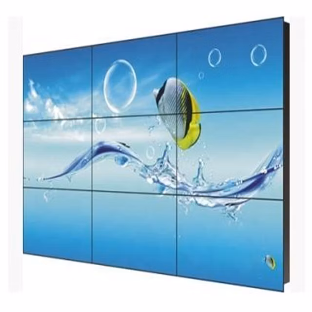 UK4K Did Screen Vertical Wall Mount LCD TV DIY 1.7mm 49inch 3*3 LCD Video Wall Controller