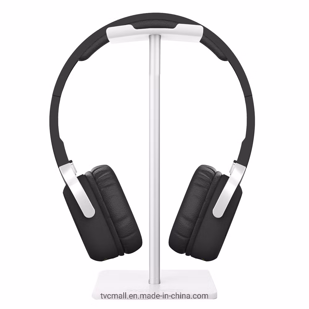 New Bee Simple Style Headphone Stand Mount for Universal Headsets - Silver Color