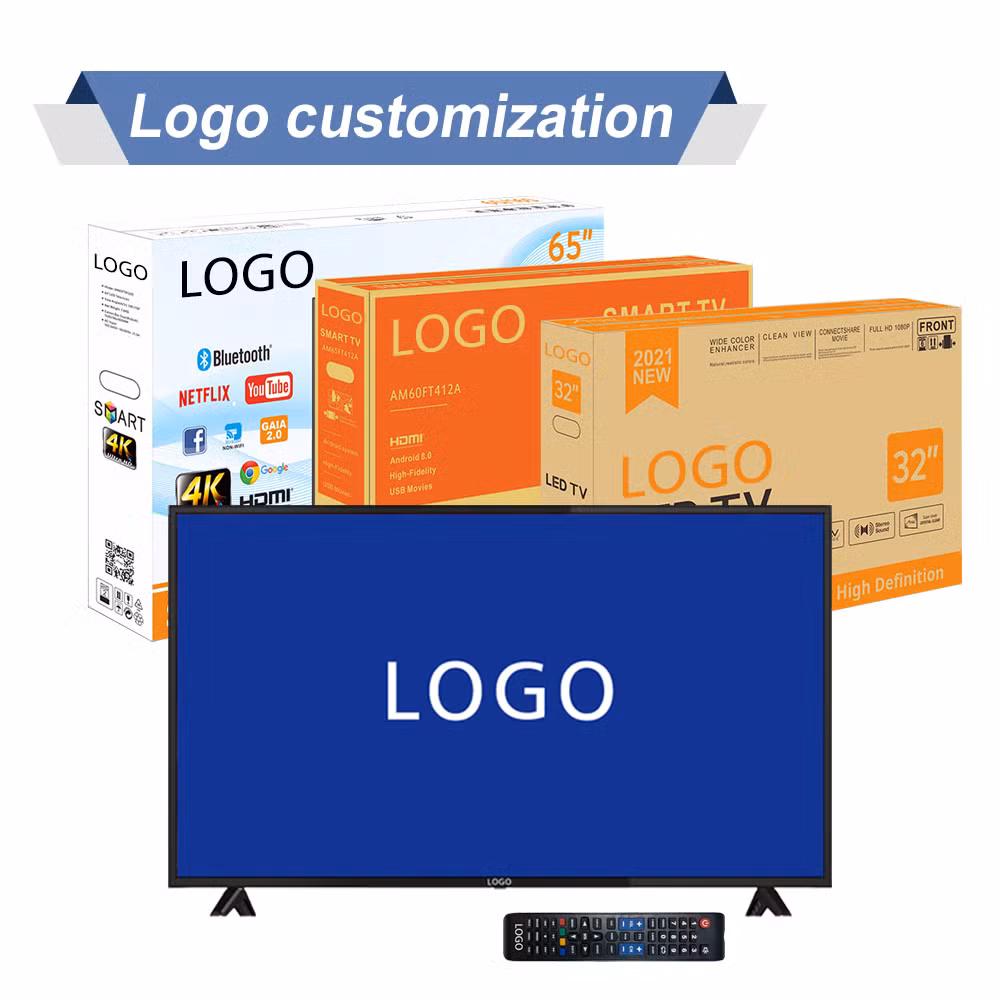 2023 Top Sale HD Flat-Screen TV 55 65 75inch Smart TV 2K4K Android LED USB OEM LCD Televisions