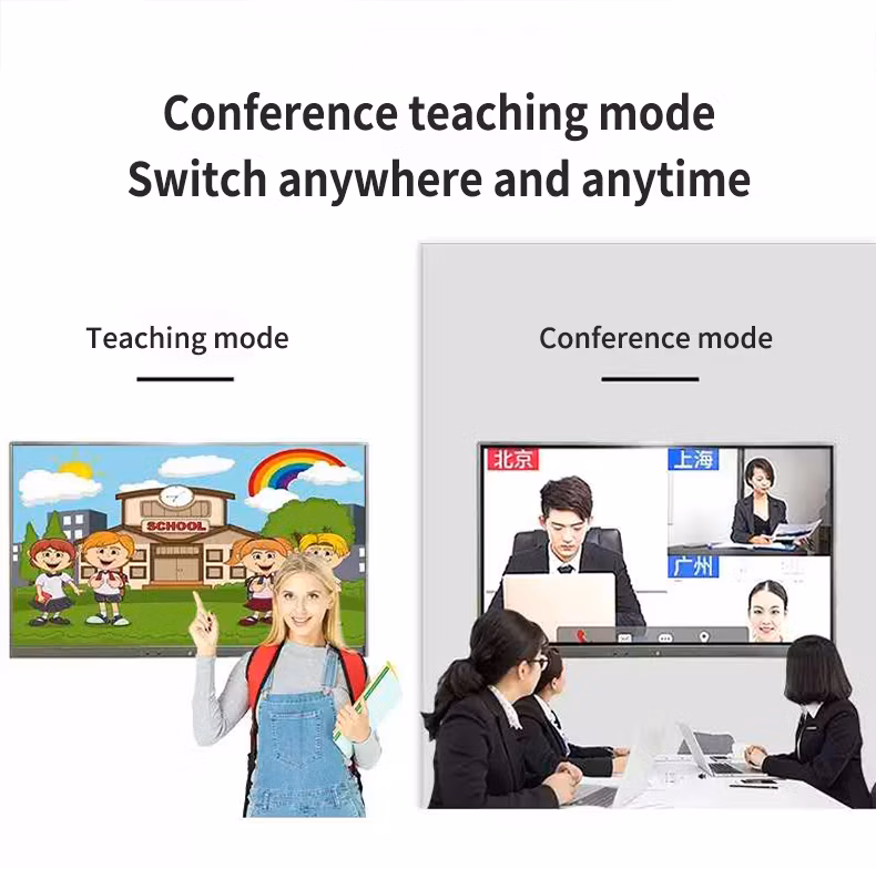 Super 98 Inch Digital Whiteboard TV for Classroom Teaching Vertical Touch Screen