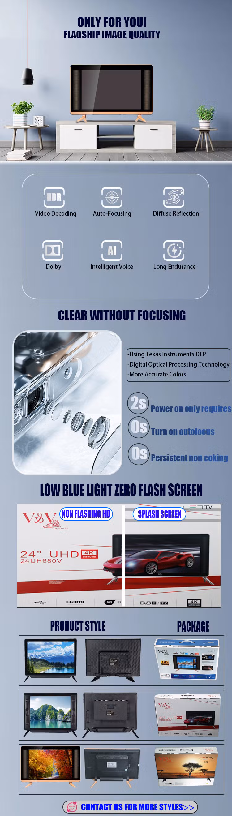 China Factory Best Selling 65inch Smart TV 85 75 65 55 50 43 Inch LED Television 4K Android TV OEM Factory Price Wholesale TV