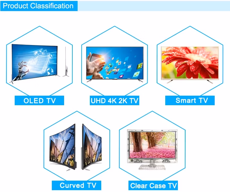 Security Screws 13 15 19 22 Inch Screen Television Clear Case Shell Cover Transparent Portable TV for Prison Jail
