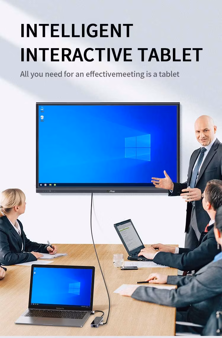 Super 98 Inch Digital Whiteboard TV for Classroom Teaching Vertical Touch Screen
