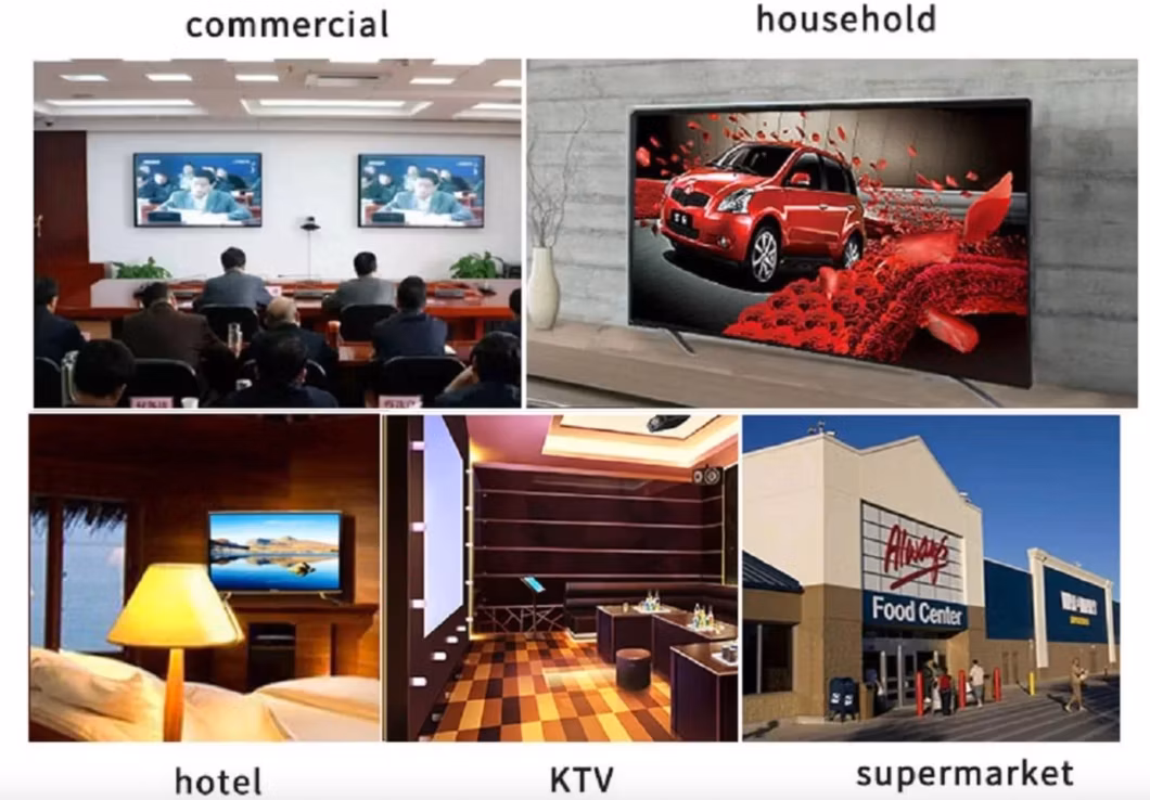 15 17 19 Inch LCD LED Portable Multi Media Mini Digital HD Function Flat TV Android 4K Smart DVB LED TV