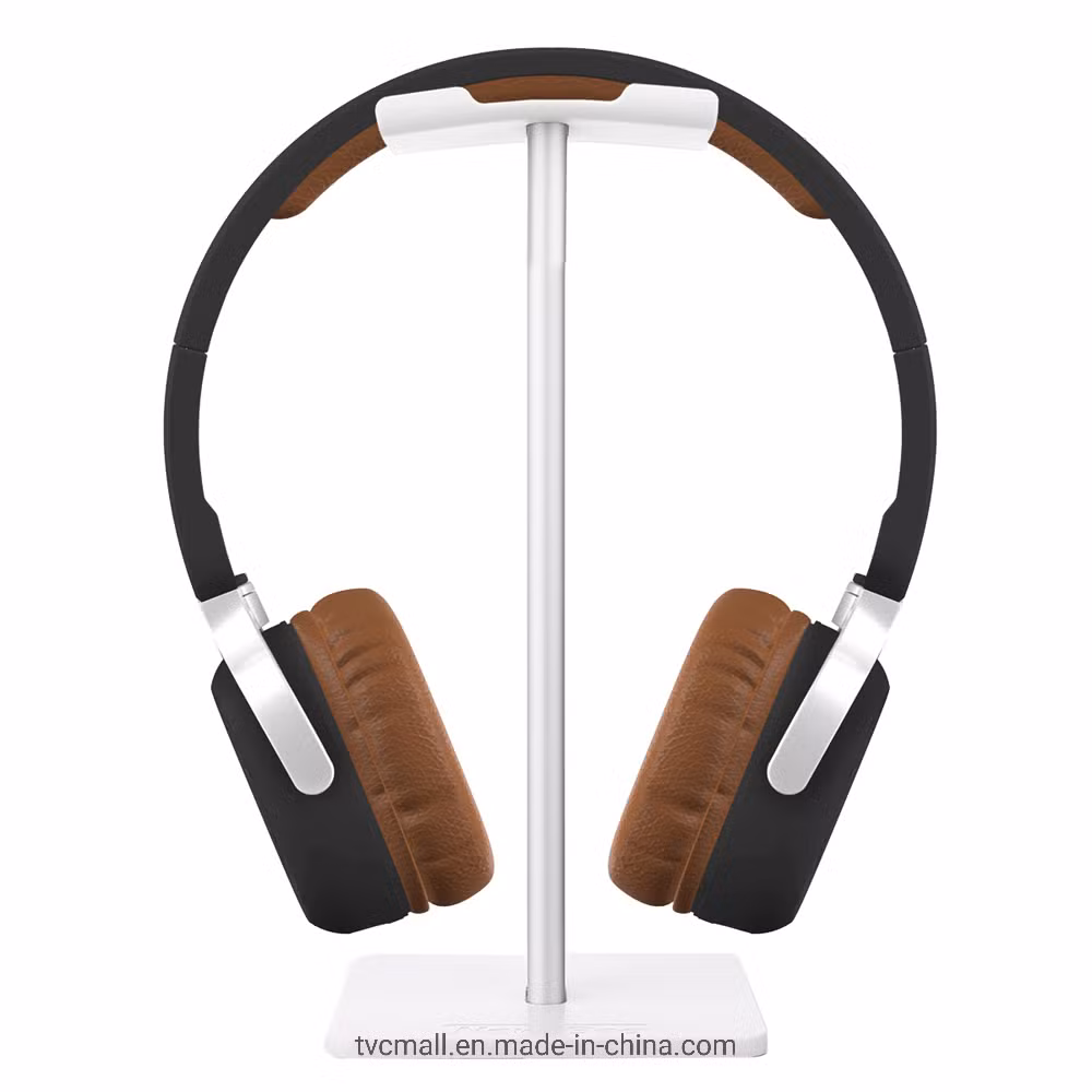 New Bee Simple Style Headphone Stand Mount for Universal Headsets - Silver Color