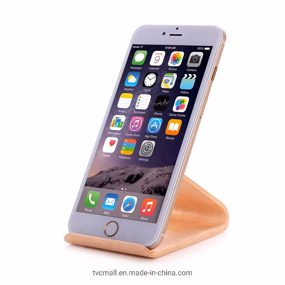 Samdi Universal Wood Phone Holder Stand Desktop Phone Stand for iPhone Samsung HTC LG - Brown
