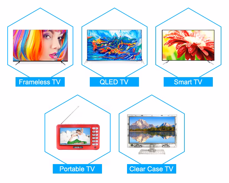 OEM Factory 32 Inch Screen TV Small Size Portable DVD Player Smart Television Android HD DVD LED TV