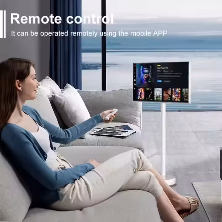 H01 27&quot; Front Camera 8-Core CPU Android OS 6g+128g Built-in Battery Smart Mobile TV Rotation Monitor