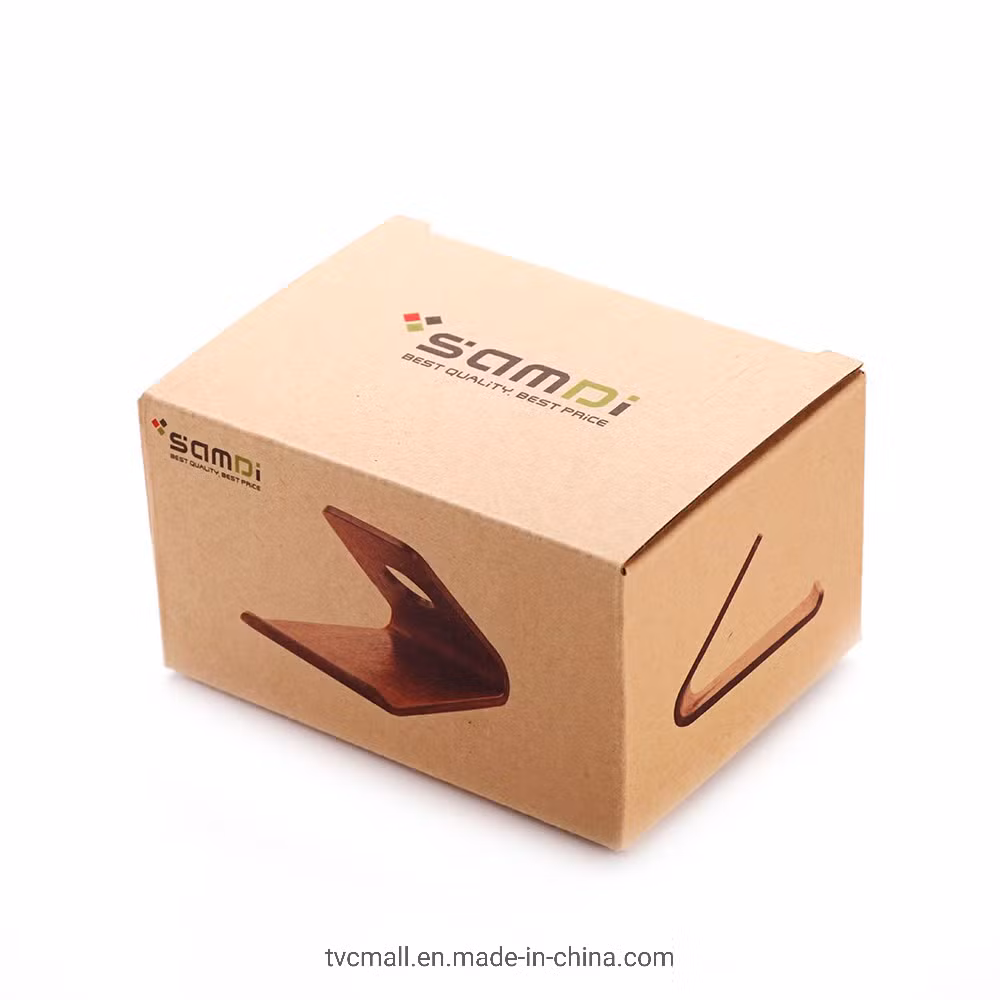 Samdi Universal Wood Phone Holder Stand Desktop Phone Stand for iPhone Samsung HTC LG - Brown