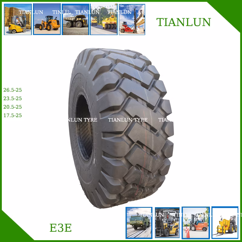 18.00-25 16/70-24 16/70-20 OEM New Mining Port Desert Cranes Straddle Carriers Compactor Reach Stacker Grader Solid Forklift Loaders Scrapers Loader Tyre Tire