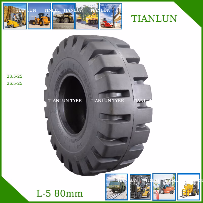 18.00-25 16/70-24 16/70-20 OEM New Mining Port Desert Cranes Straddle Carriers Compactor Reach Stacker Grader Solid Forklift Loaders Scrapers Loader Tyre Tire