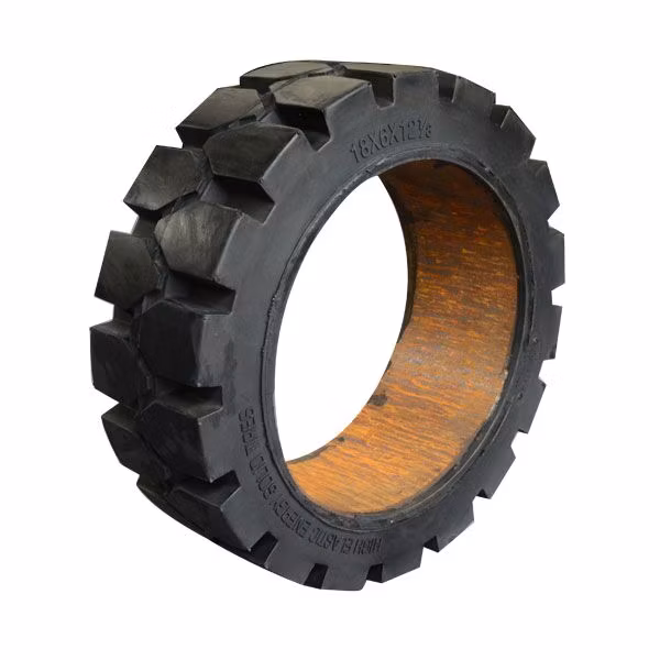Press-on Solid Scraper Forklift Mining Dump Truck Scissor Lift Tractor Reach Stacker Airport Trailers Boom Lift Industry Skid Steer Tires/Tyres (22*10*16)