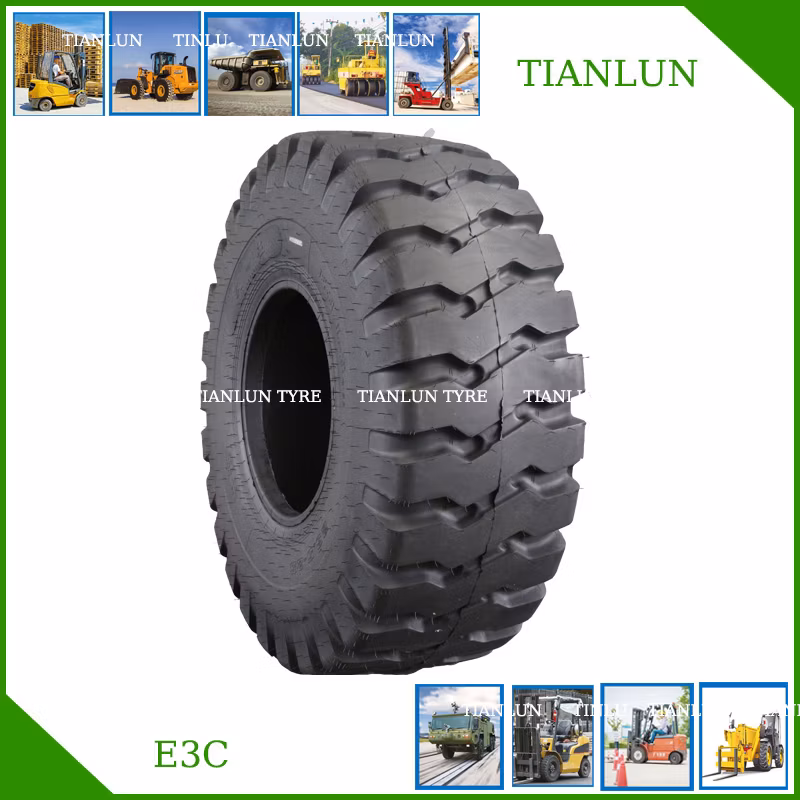 18.00-25 16/70-24 16/70-20 OEM New Mining Port Desert Cranes Straddle Carriers Compactor Reach Stacker Grader Solid Forklift Loaders Scrapers Loader Tyre Tire