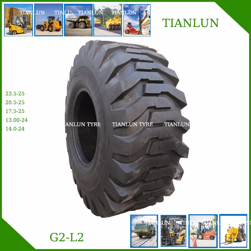 18.00-25 16/70-24 16/70-20 OEM New Mining Port Desert Cranes Straddle Carriers Compactor Reach Stacker Grader Solid Forklift Loaders Scrapers Loader Tyre Tire