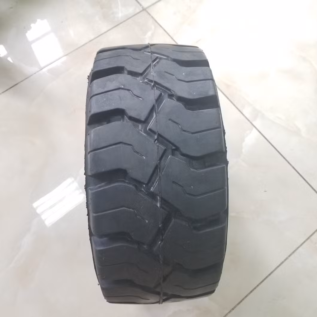 Anygo Brand 6.50-10 Xz06 Solid Tyres, Pneumatic Solid Tyre, Solid Resilient Wheels for Forklift and Material Handling Equipment